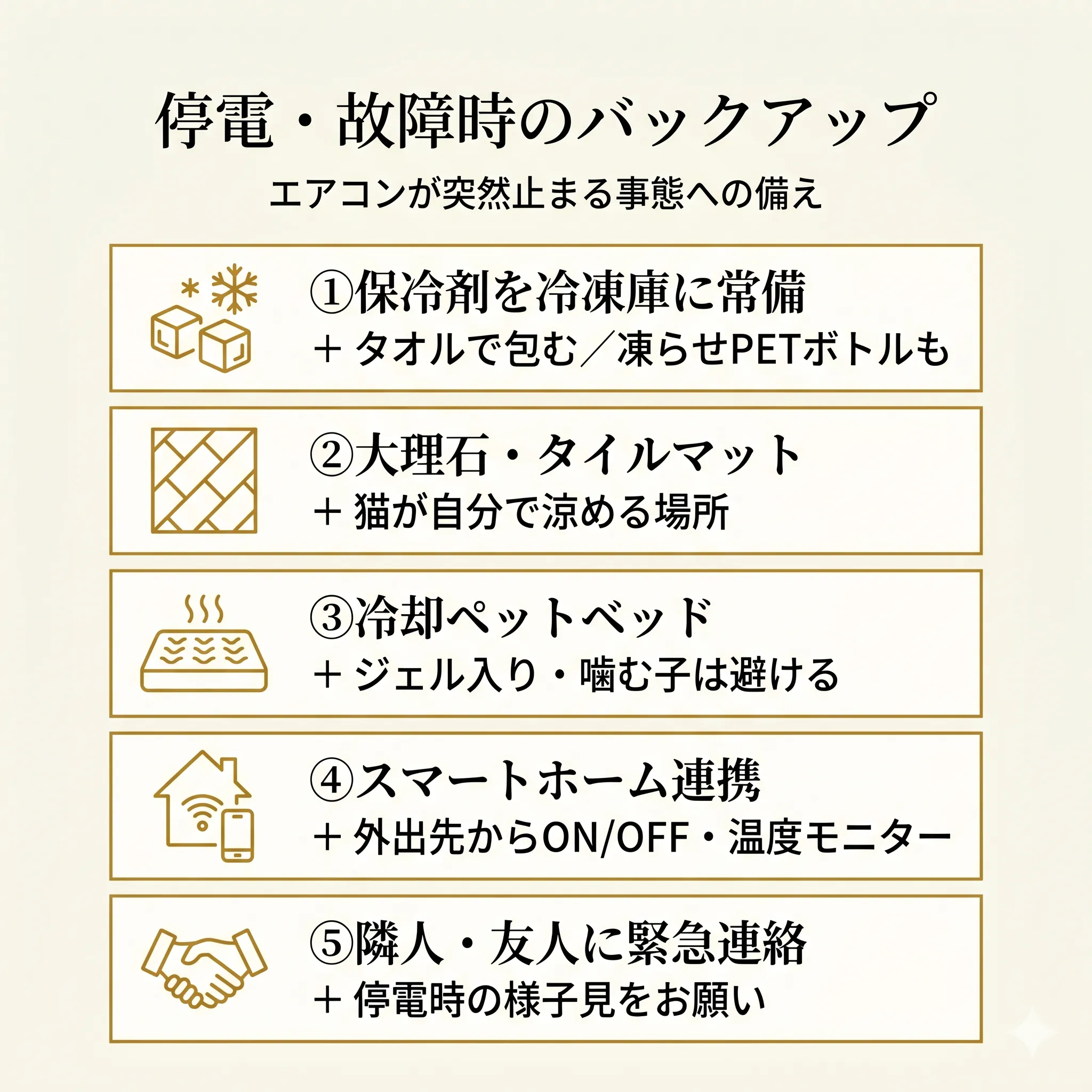 停電・故障時のバックアップ対策インフォグラフィック