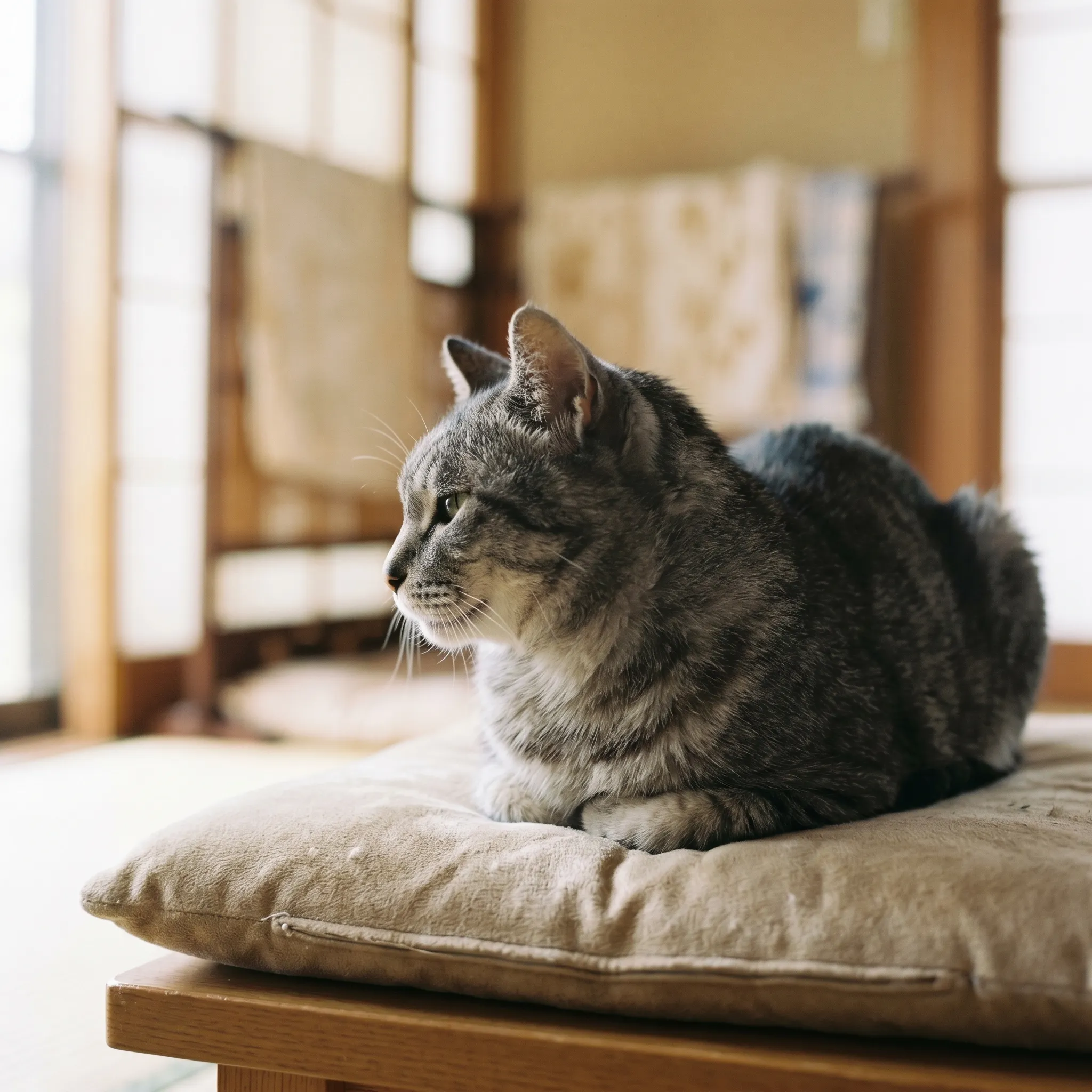 高齢猫の穏やかな写真