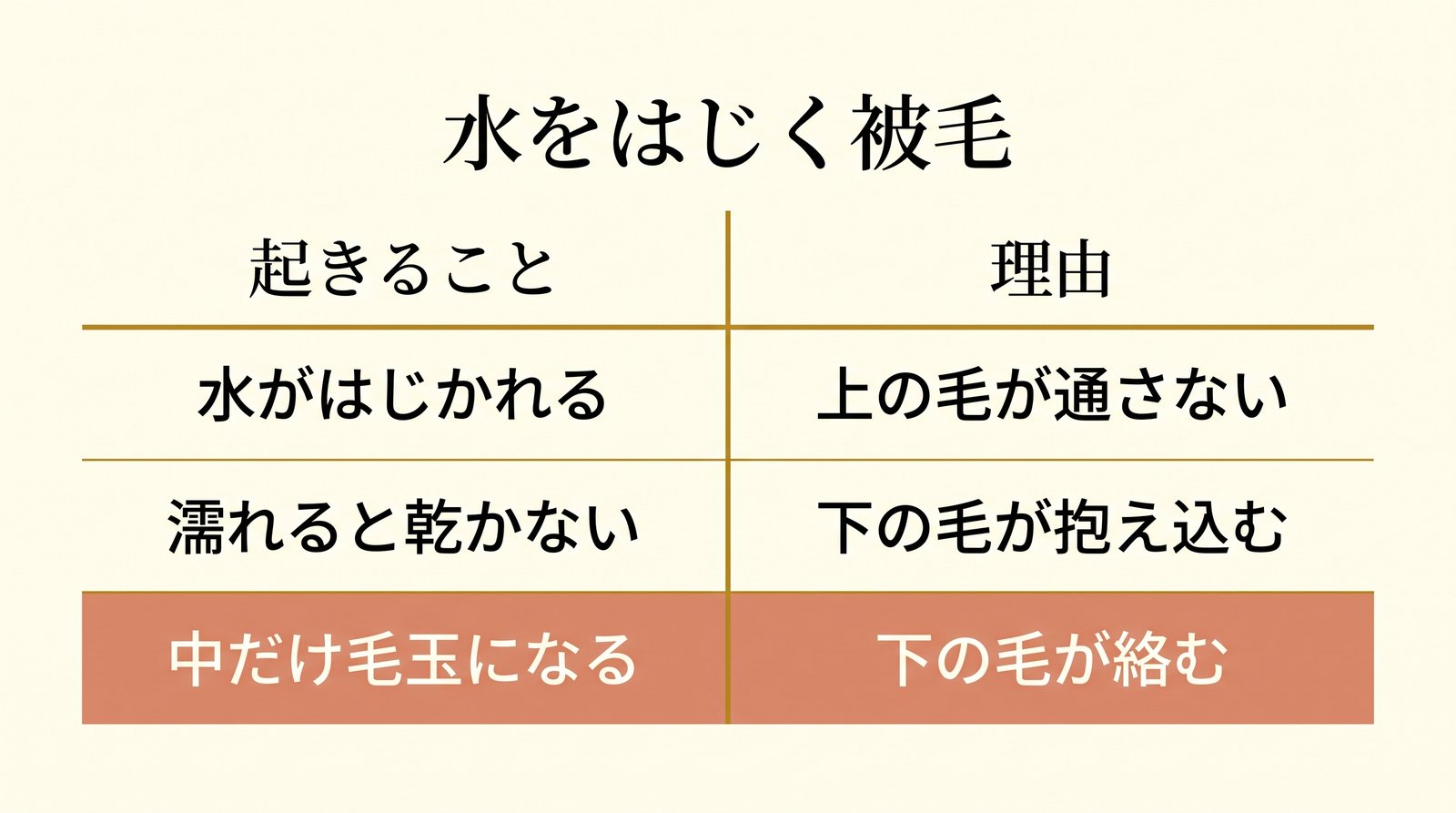 撥水コートのお手入れで気をつける3つのこと
