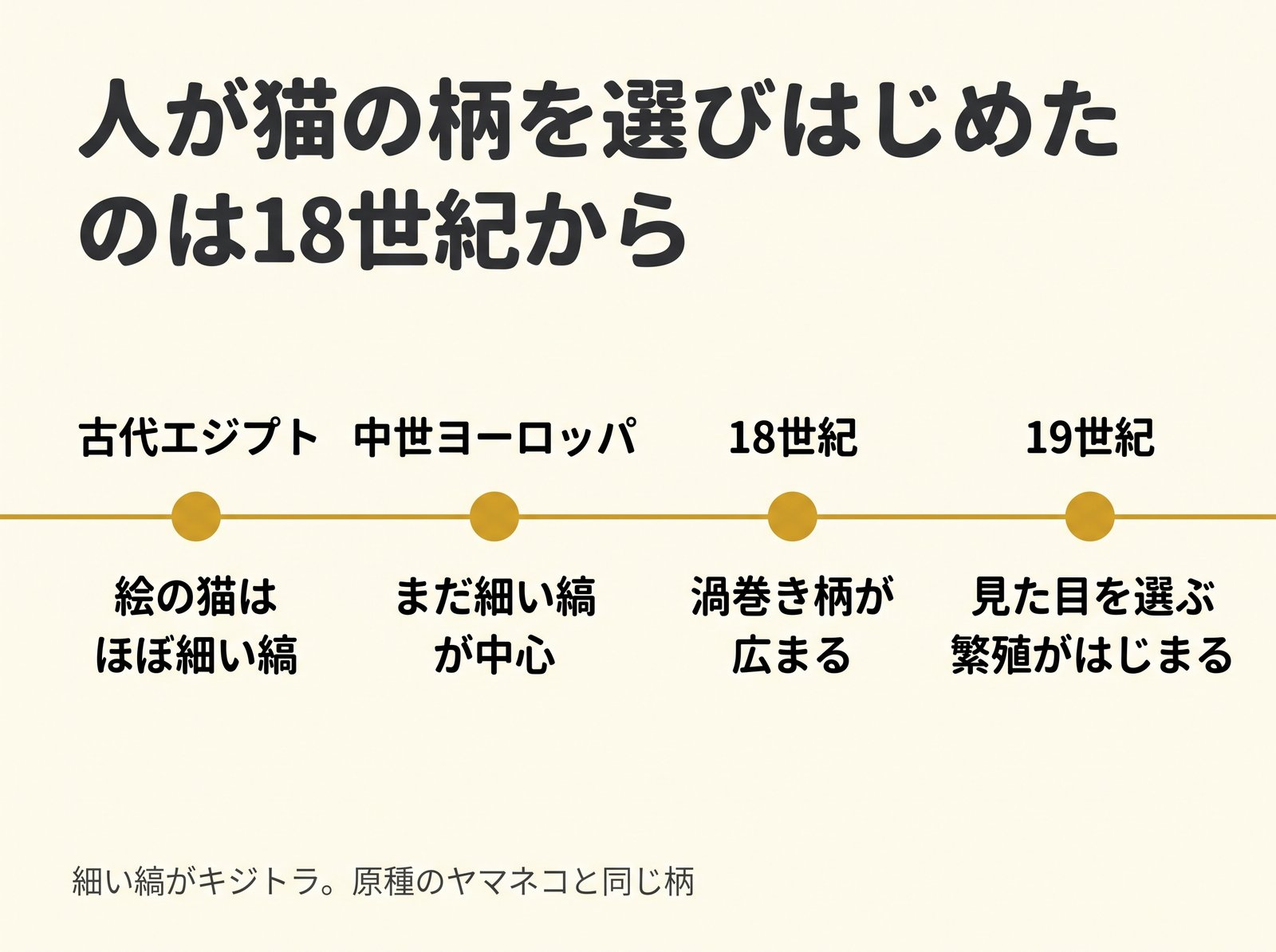猫の柄の歴史年表