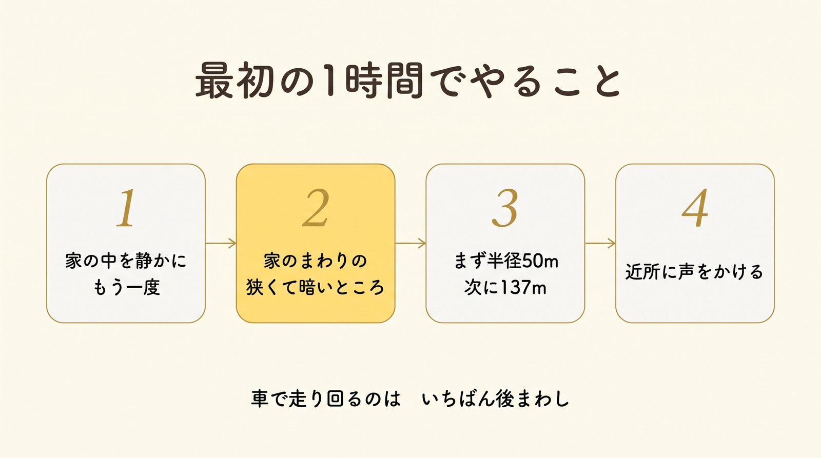 猫が脱走したとき最初の1時間でやること